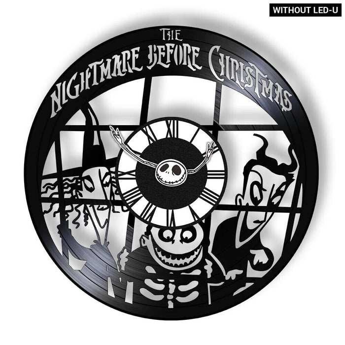 Halloween Nightmare Vinyl Record Wall Clock