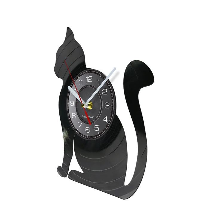 Cat Silhouette Wall Clock