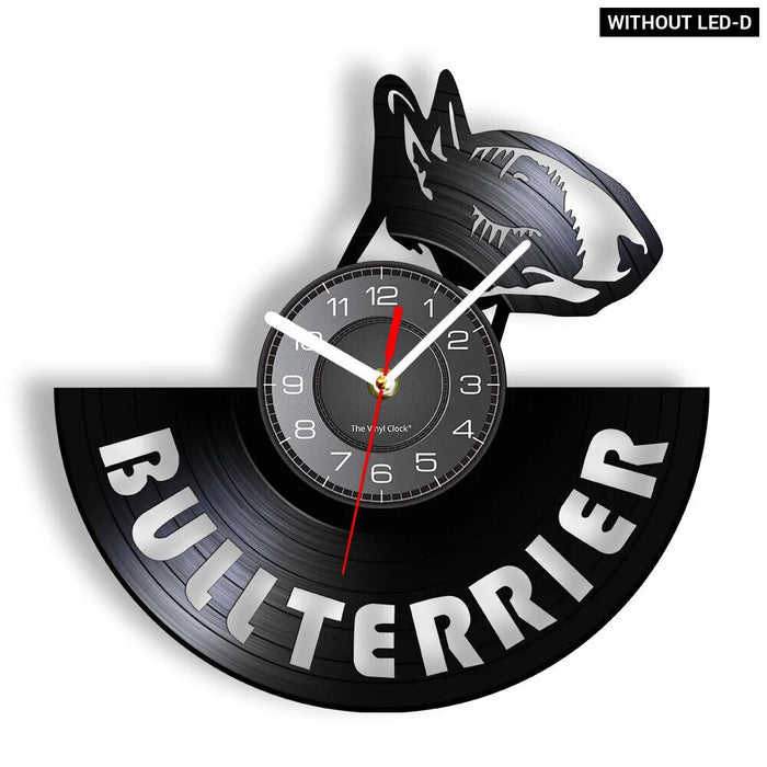 Retro Pitbull Wall Clock