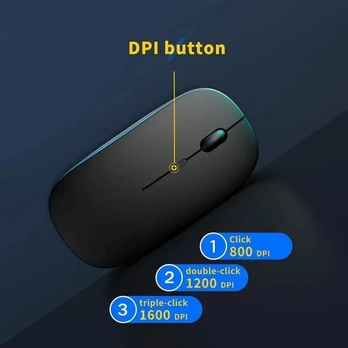 Portable Wireless Rechargeable Ergonomic Quiet And Magical Gaming Mouse For Computers Tablets