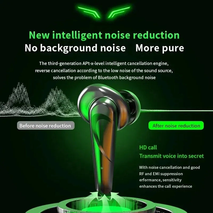 Wireless Game Headphones With Noise Reduction