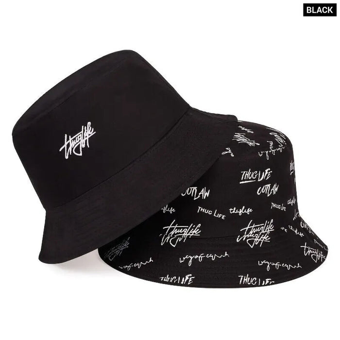 Bucket Hat Embroidery Print