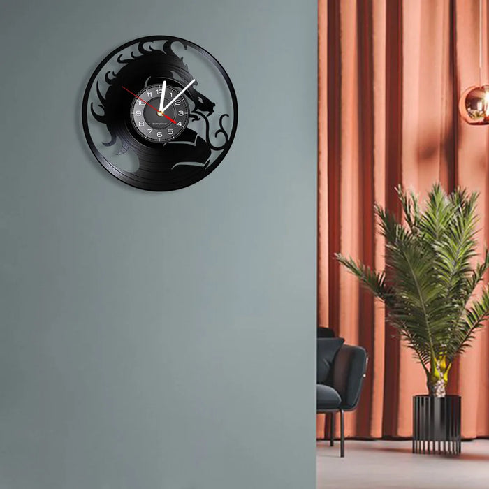 Dragon Vinyl Record Wall Clock