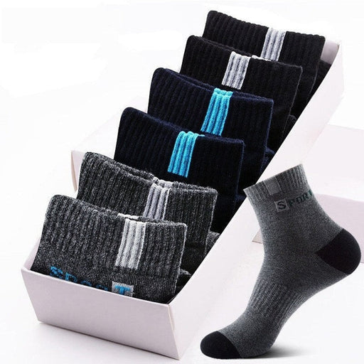 5 Pairs Breathable Bamboo Fiber Light Business Absorb Sweat