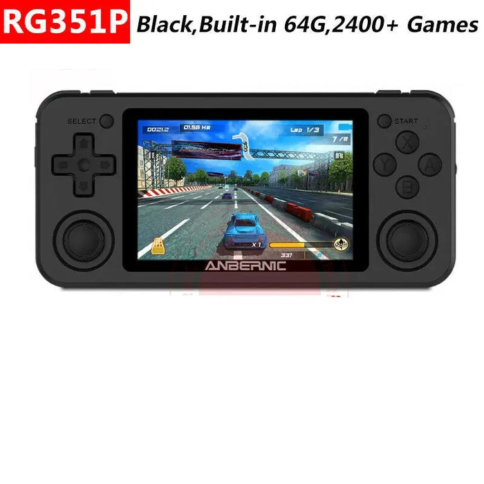 Rg351p Retro Game Console 3.5 Ips Screen 64g Open Source System Rk3326 Portable Handheld 2400 Games