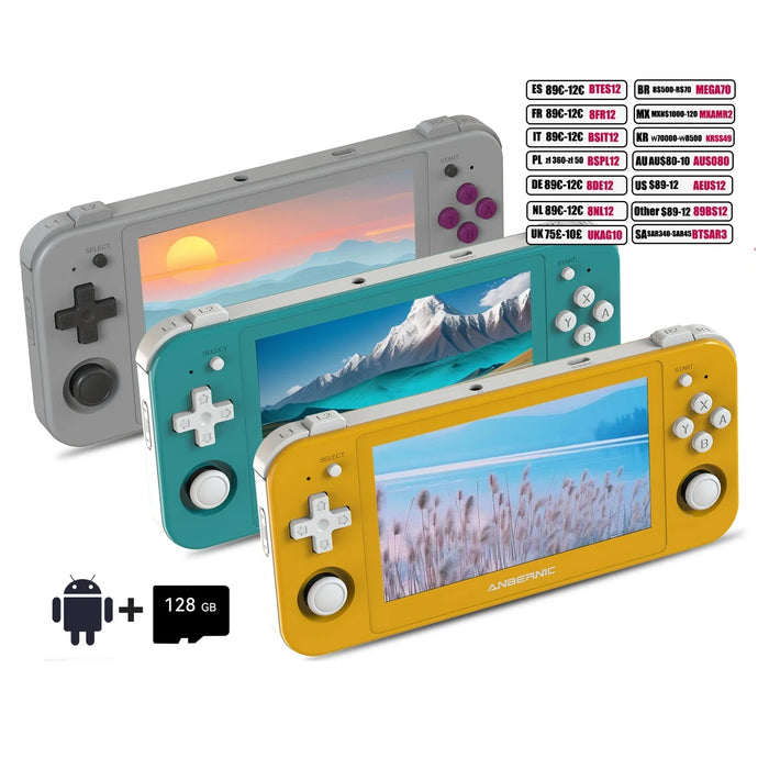 Android 12 Handheld Game Console 128g 3172 Games 4.95 Oled