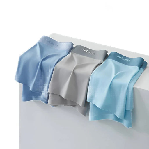 Pack Of 3 Ice Silk Mens Boxer Shorts