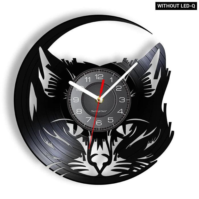 Kitten Cats Vinyl Record Wall Clock