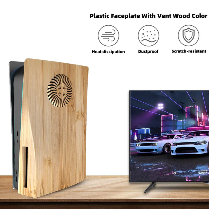 Ps5 Wood Faceplate With Cooling Vents