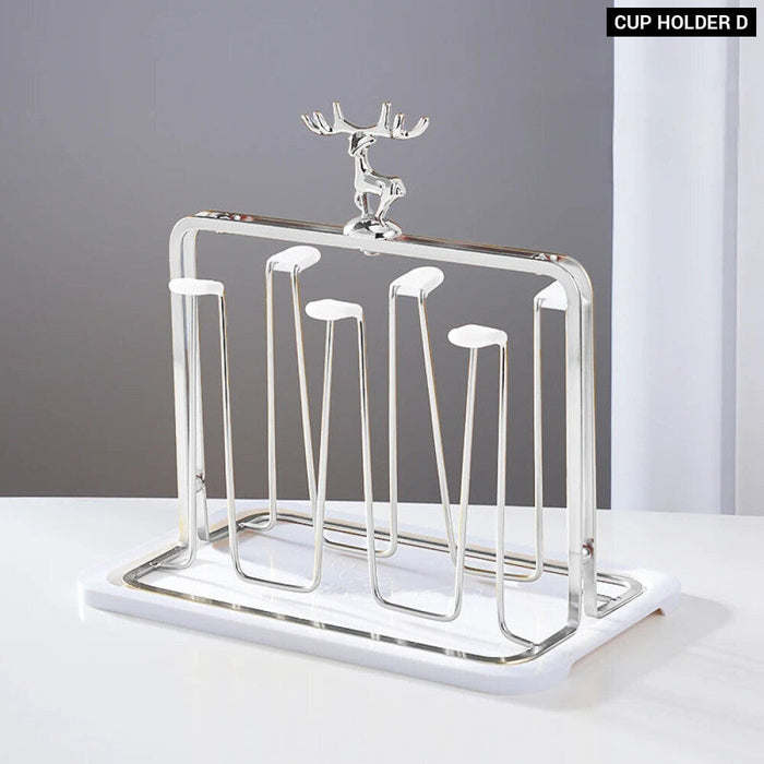 Modern Nordic Moose Iron Cup Holder