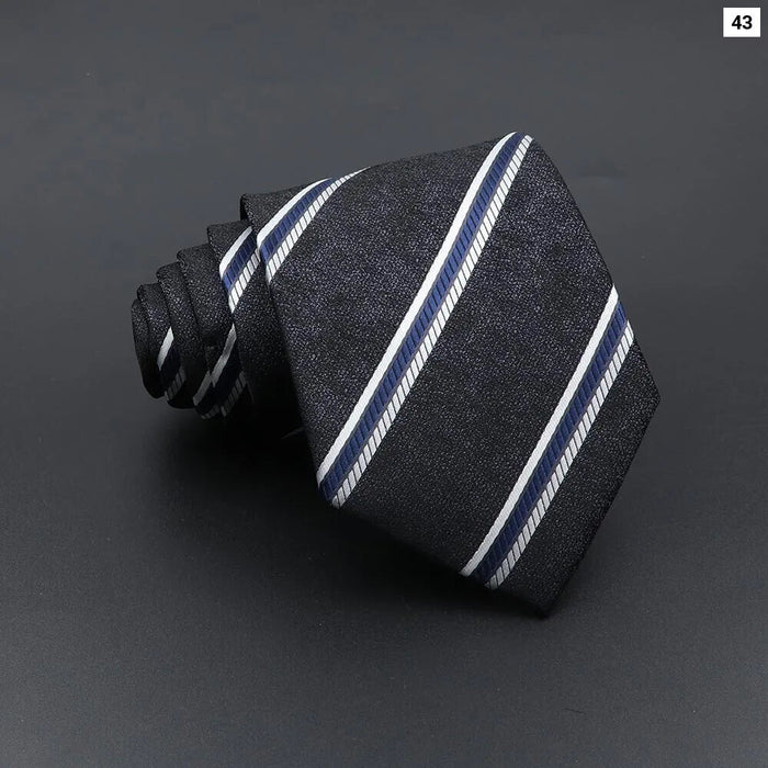 Classic Jacquard Plaid Tie For Business Weddings And Daily Wear