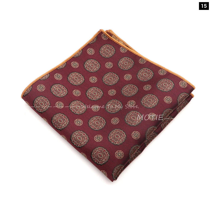 Mens Plant Pattern Handkerchiefs For Weddings And Daily Wear