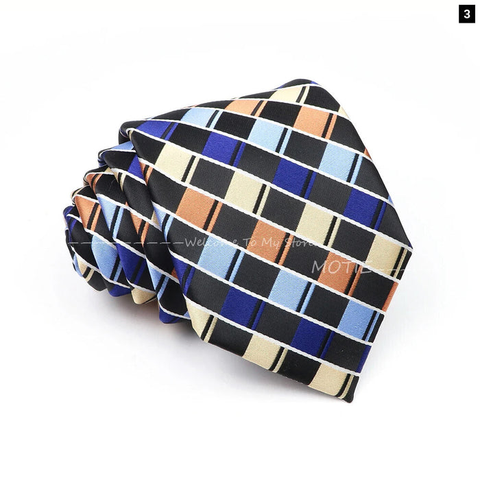 Colour Lattice Neckties For Business And Parties