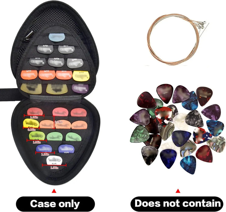 Acoustic/Electric Guitar Picks Holder Case Holds Pack Of 39S Variety Pack Storage Pouch