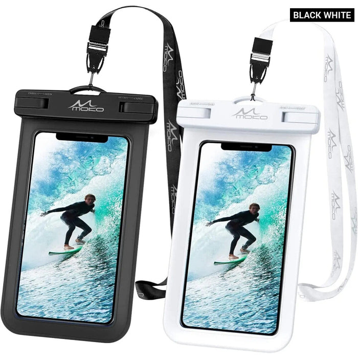 For Iphone 13/13 Pro Max/Iphone 12/12 Pro Max 2Pcs Waterproof Phone Holder Underwater Phone Dry Bag/Pouch With Lanyard