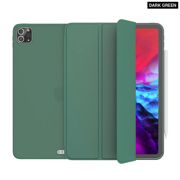 Smart Cover For Ipad Pro 11 12.9 Pu Leather Silicone Case