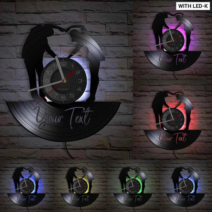 Custom Vinyl Record Wedding Clock