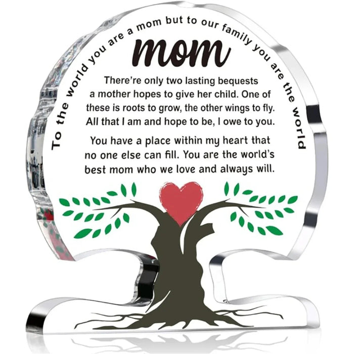 Mother's Day Gifts Acrylic Tree Desk Plaque