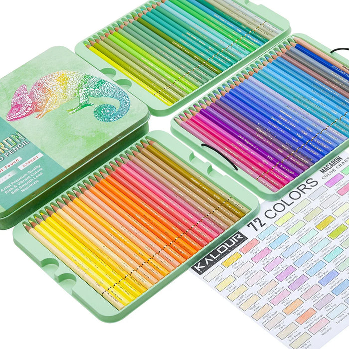 72 Piece Macaron Pencil Set