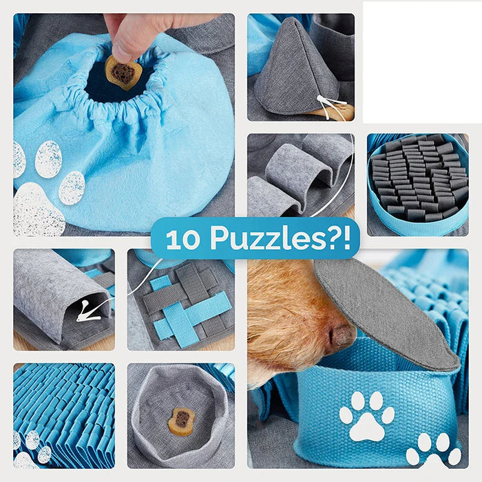 Dog Snuffle Mat 3 Difficulty Levels Enrichment Pet Puzzle Toy Feeding Puppy Sniffing Pad Smell Training