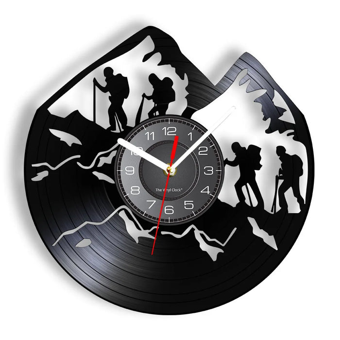 Mountain Hiking Wall Clock