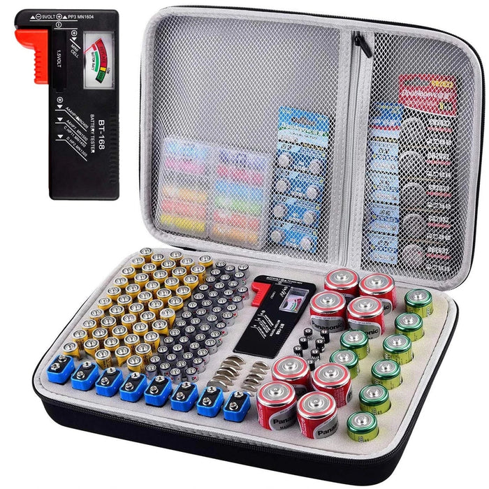 225 Battery Organizer Tester Storage Box