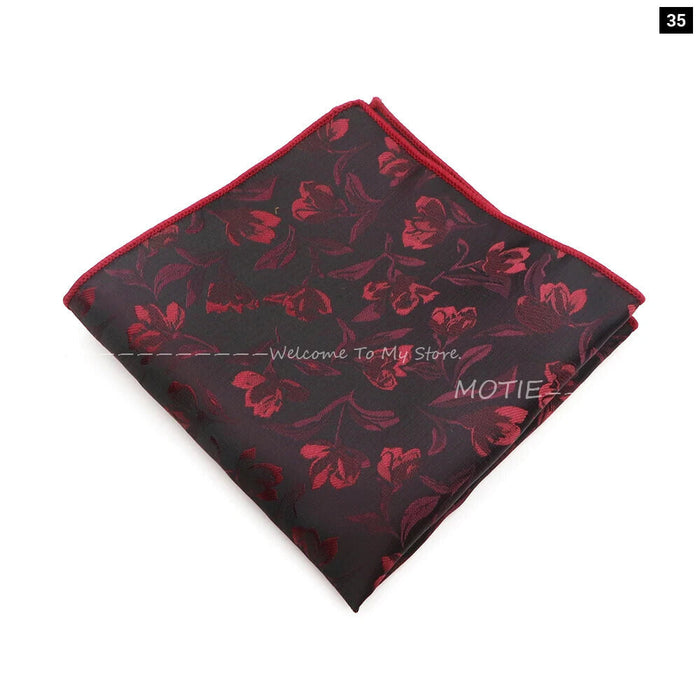 Mens Plant Pattern Handkerchiefs For Weddings And Daily Wear