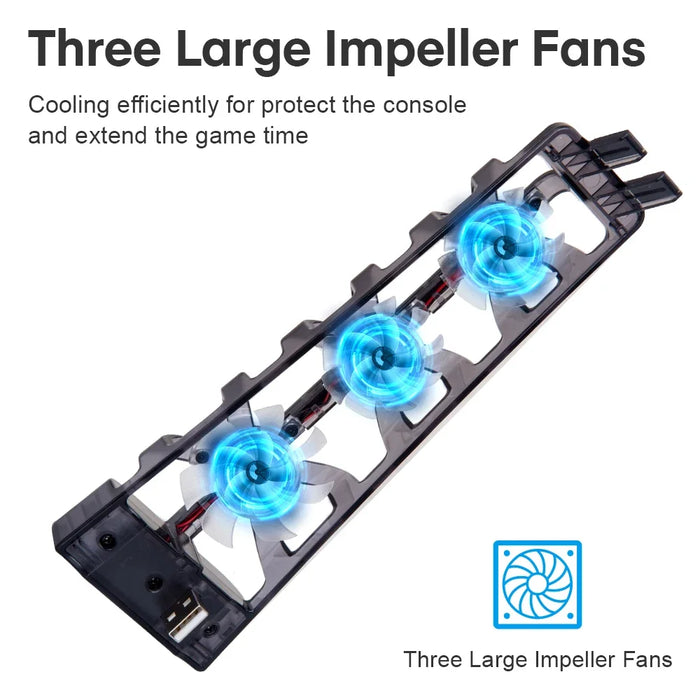 3 Fan Cooling System For Ps5 Console Led