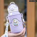 Kids Cartoon Straw Water Thermos