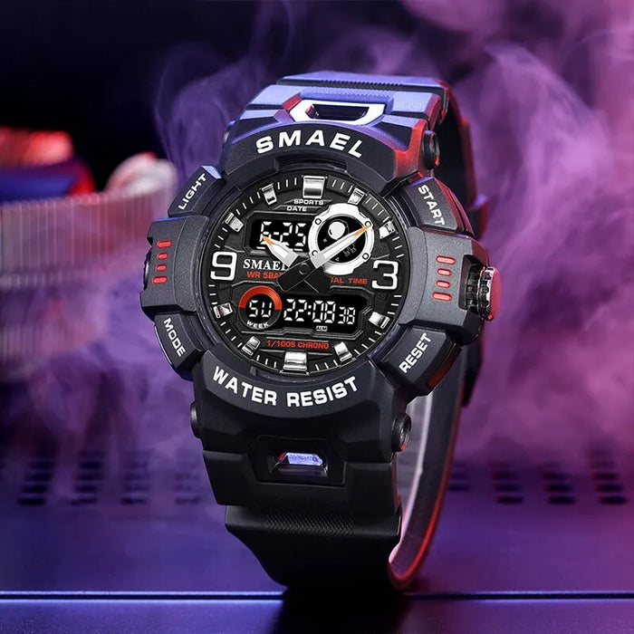 Sport Watches Digital Watch Led 50m Waterproof Military