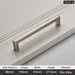 Modern Brushed Zinc Cabinet Handles