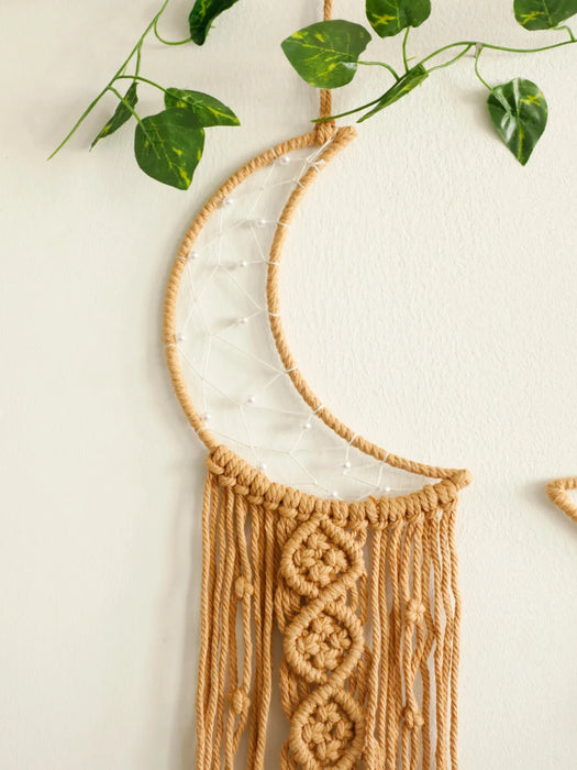 Boho Moon And Star Dreamcatcher Wall Hanging Set