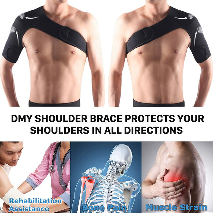 Adjustable Breathable Neoprene Shoulder Support for Dislocated AC Joint Labrum Tear