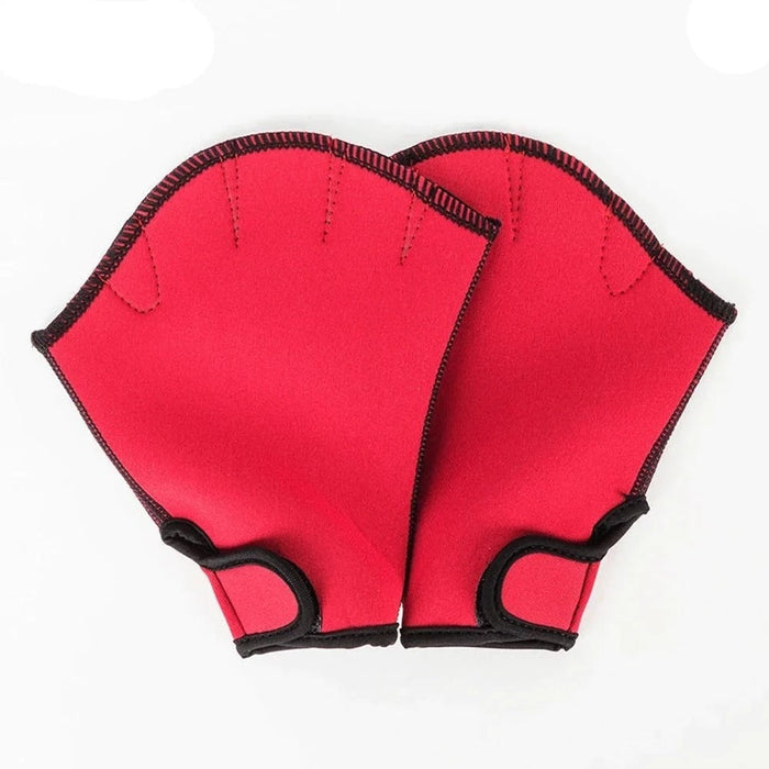 1 Pair Water Aerobics & Swimming Resistance Aqua Webbed Paddle Gloves For Men Women