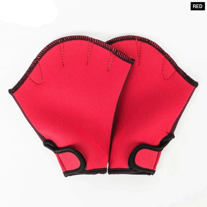 1 Pair Water Aerobics & Swimming Resistance Aqua Webbed Paddle Gloves For Men Women