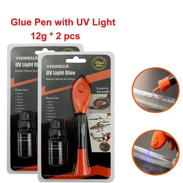 Uv Glue Pen For Quick Repairs Bonds Glass Plastic Ceramic Metal