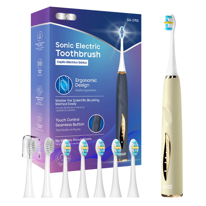 Child Electric Toothbrush 12 Years 5 Modes Rechargeable Pressure Sensor