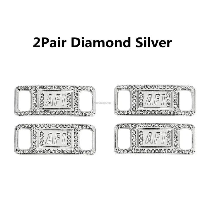 Af1 Diamond Charms Buckle Quality Metal Shoe Laces