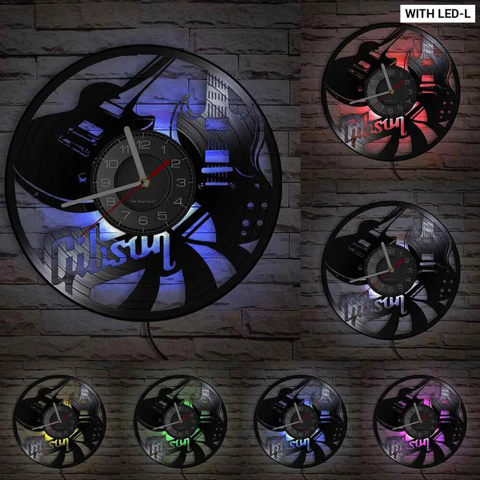 Music Speaks Vinyl Record Wall Clock