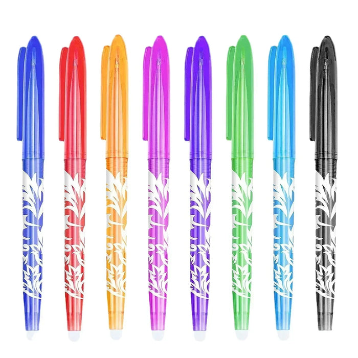 8/12 Pieces Multi Colour Erasable Gel Pens 0.5Mm Kawaii Writing Set