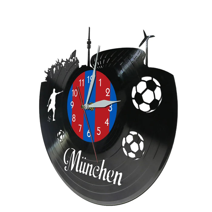 Munich Skyline Vinyl Wall Clock