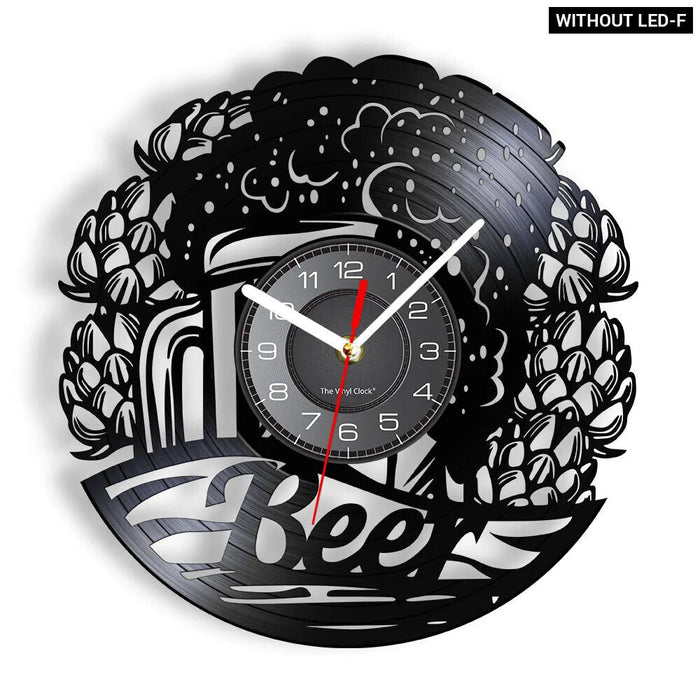 Real Vinyl Record Wine Wall Clock