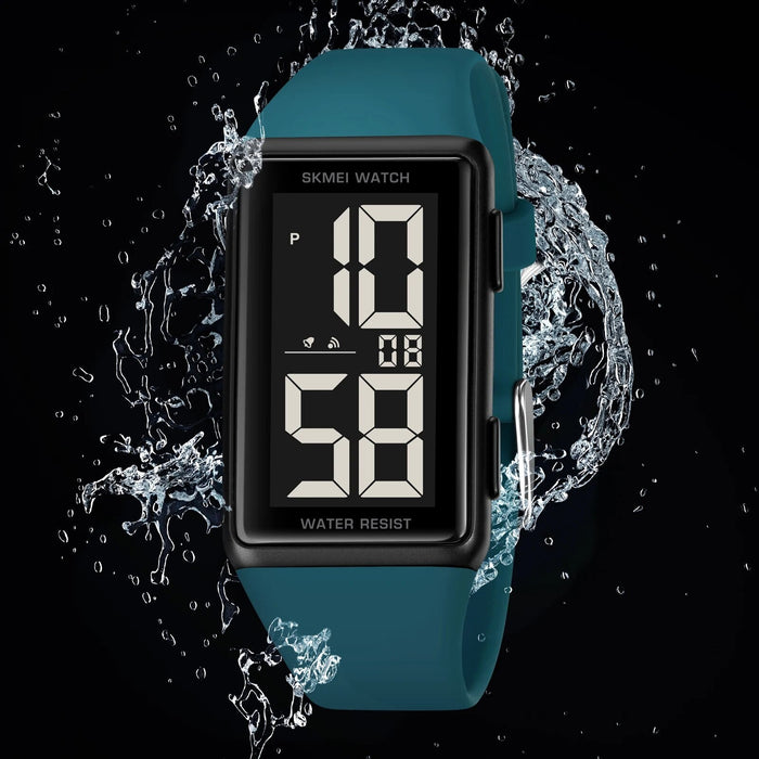 Men's & Women's Silicone Date Calendar Display Digital 3ATM 30M Water Resistant Wristwatch