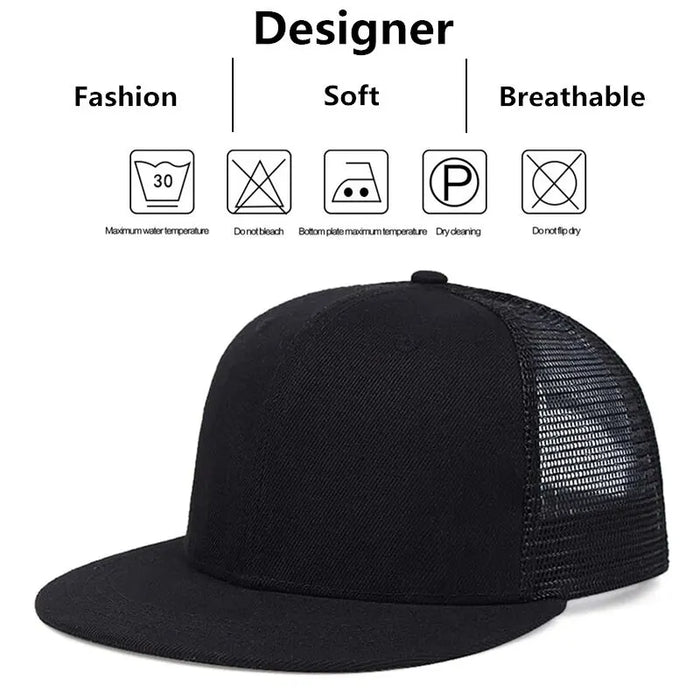 Adjustable Hip Hop Net Hat For Outdoor Sun Protection