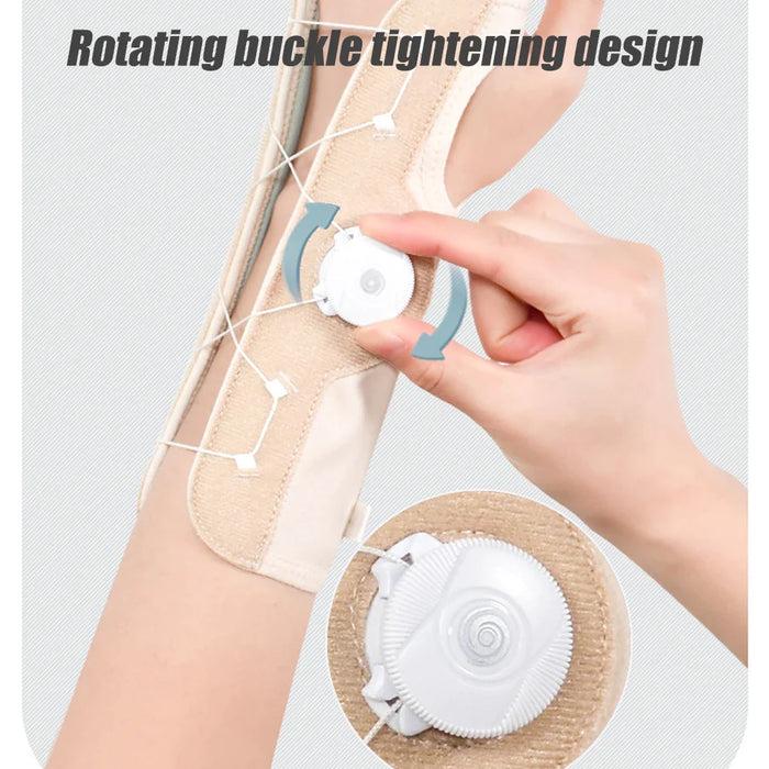 1 Pc Adjustable Knob Wrist Brace With Metal Splint For Pain Relief Injuries