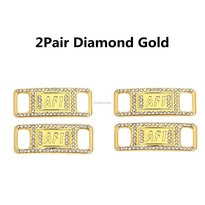 Af1 Diamond Charms Buckle Quality Metal Shoe Laces