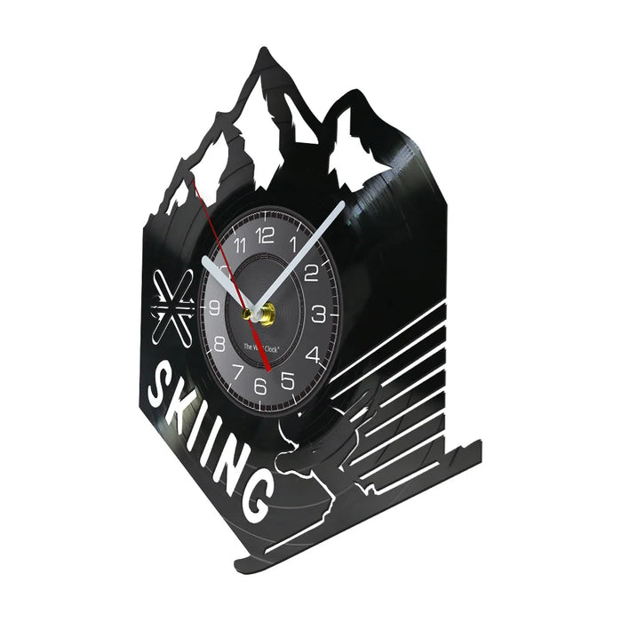 Extreme Skiing Vinyl Record Wall Clock