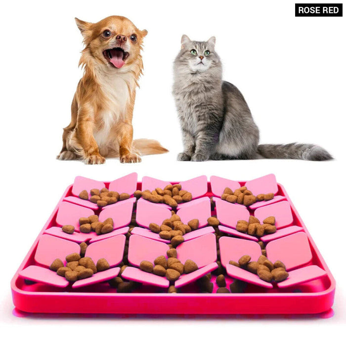 Silicone Puzzle Dog Bowl Slow Feeder Mat