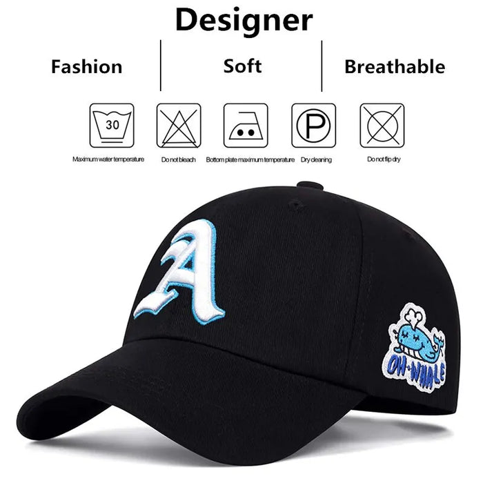 Embroidered Gothic Baseball Cap / Hat For Outdoor Wear