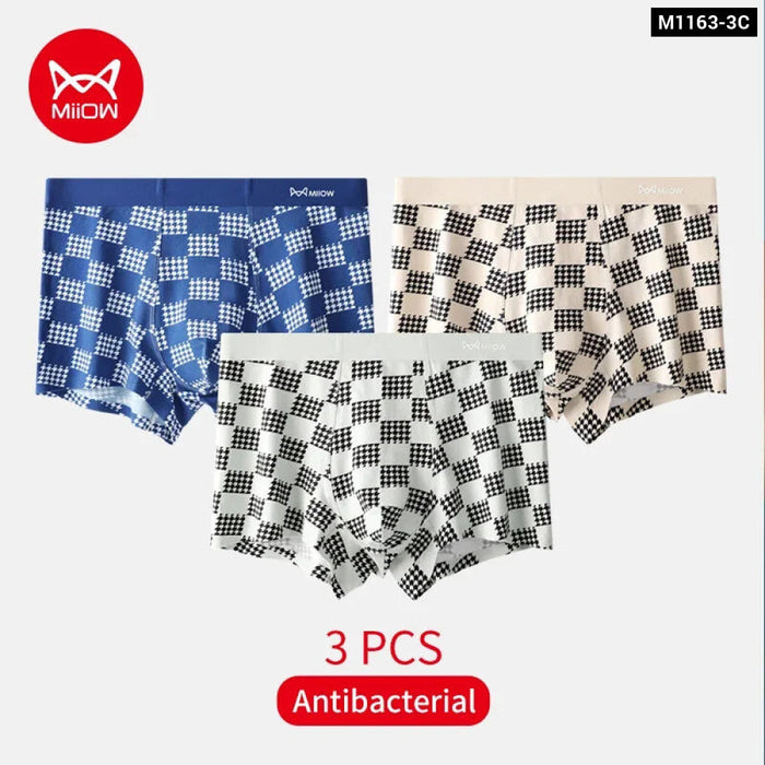 Pack Of 3 Modal Mens Boxers Antibacterial And Breathable